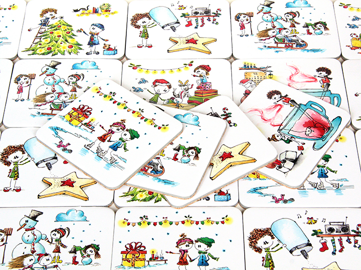 Podlošci za čaše ”Zimuljci”