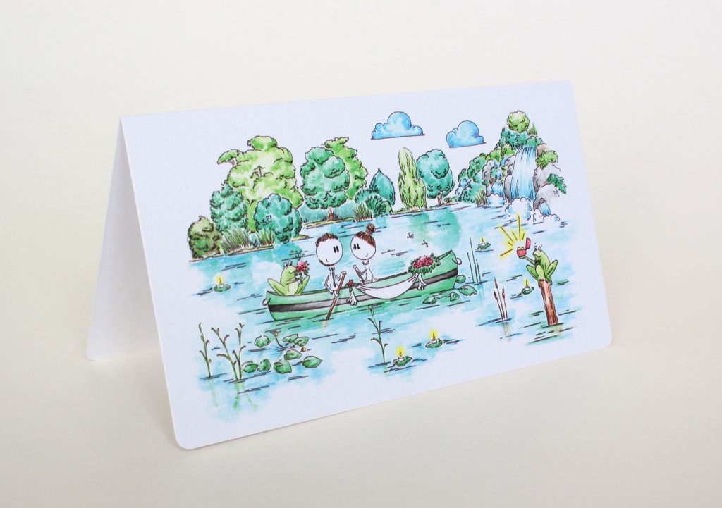 Duckass ilustracija za vjenčanje